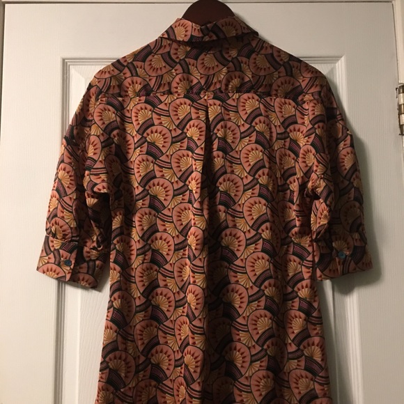 Eva Franco Edeline Abstract Shirtdress Size 2P - Picture 11 of 16